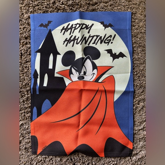 Other - Disney Halloween Mickey Mouse vampire garden flag outdoor decor